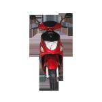 White And Red Color Two Wheel Gas Moped Scooter 3.6 Nm / 7500 Rpm Torque
