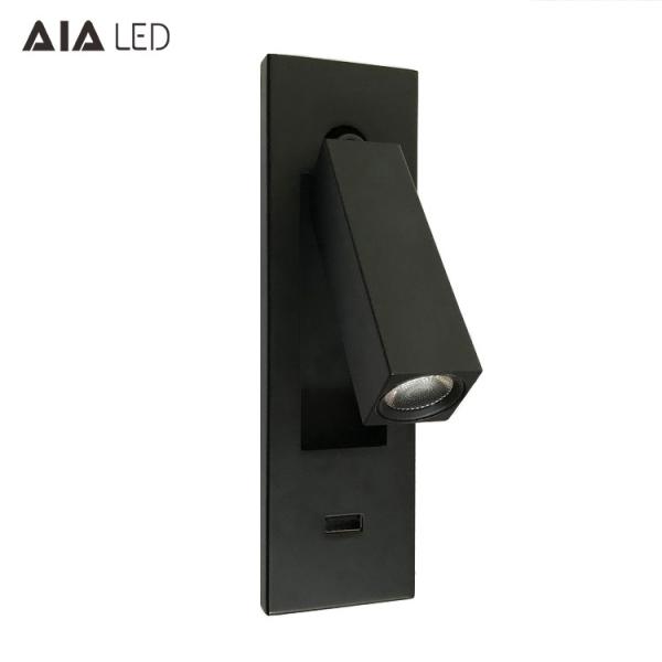 Fashion hotel wall reading light hotel 3W adjustable bed reading light LED wall