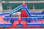 U - Shape Giant Inflatable Outdoor Games , Rugged Warrior Challenge 180 Degree