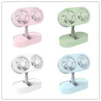 Buy cheap Summer Mini Silent Desktop Small Dual Motor USB Foldable Air Cooling 3 Gear product