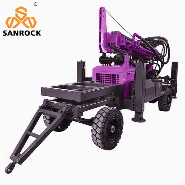 Buy cheap Hydraulic Water Well Drilling Equipment for Trailer Mounted 3m Drill Pipe Length from wholesalers