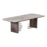 Buy cheap Titanium 0.9m Contemporary Luxury Dining Table 30in Marble Top from wholesalers