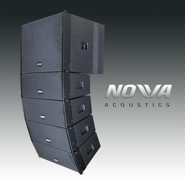 Buy cheap 350W double 6.5" mini line array speaker black color cabinet For Living Performance from wholesalers