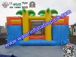 Tropical Tree Inflatable Bouncy Castle / Childrens Commercial Jumping Castles