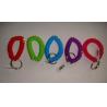 Buy cheap Good spiral wrist coil with ring key chain fashionable colors w/custom retail no printing from wholesalers