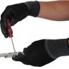Buy cheap Black Polyurethane Protective Work Gloves , PU Nylon Knit Gloves Grip Palm Fit from wholesalers