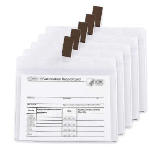 Wholesale PVC 4x3 Cdc Vaccination Immunization Vaccine Card Protector With String from china suppliers