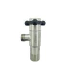 Quick Open Sanitary Angle Valve 3 4 SS304 SS201 Single Type