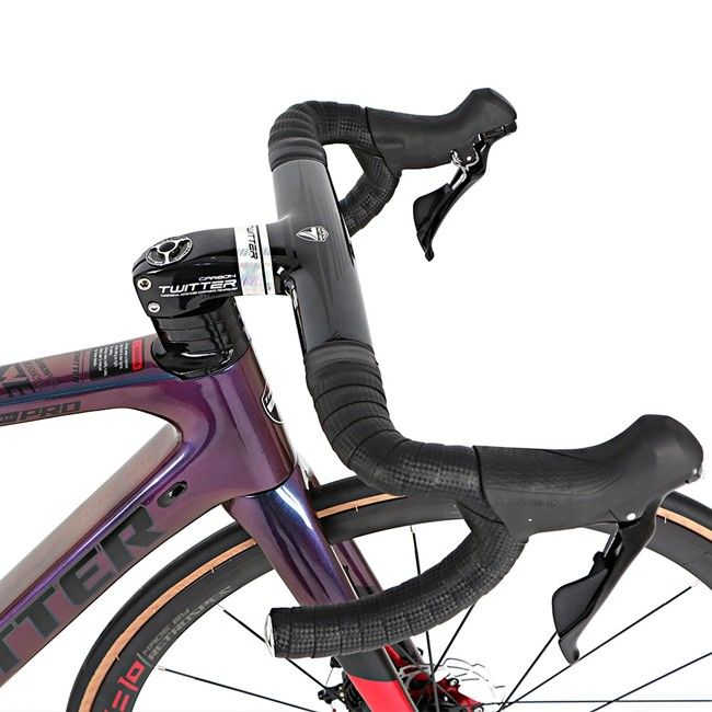 STEALTHpro Carbon Fiber Road Bike Holographic Color Sram RIVAL 22 Speed Disc Brake alloy Wheel