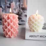 Morning Glory Pillar Handmade Silicone Candle Mold Aromatherapy Plaster Mold