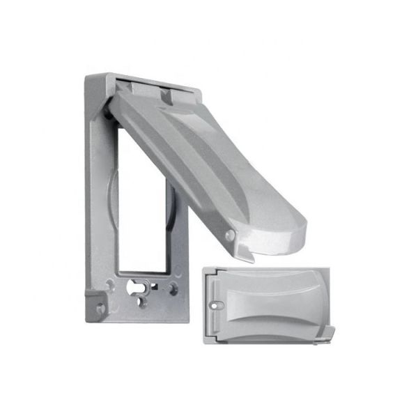 Custom Die Casting of Aluminum Weatherproof Electrical Outdoor Outlet Box Cover