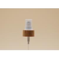 Buy cheap 24mm White Mist Sprayer Pump Bamboo Sheathed Half Cap For Personal Care product
