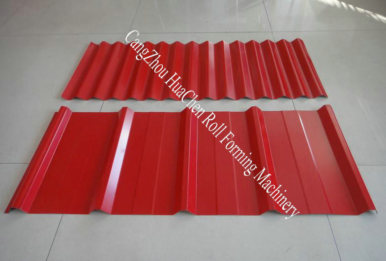 High Efficiency Double Layer Deck Roll Forming Machines / Roofing Sheet Roll Forming Machine