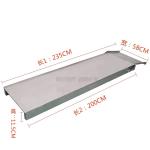 Silver Emergency First Aid Stretcher Base with CE Certification