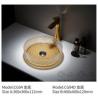 Buy cheap Modern Round Hand Wash Glass Basin Sink Big Size for Bathroom Counter Top from wholesalers