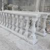 Buy cheap House White Marble Roman Pillar Design Handrail Baluster Stone Balcony Railing Hand Carved Modern from wholesalers