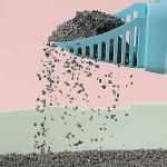 Green Sustainable Cat Litter Box Shovel ABS Easy Cat Litter Shovel