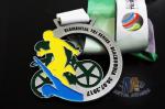Customized Metal Award Medals Cut Out Design And Glitter Color
