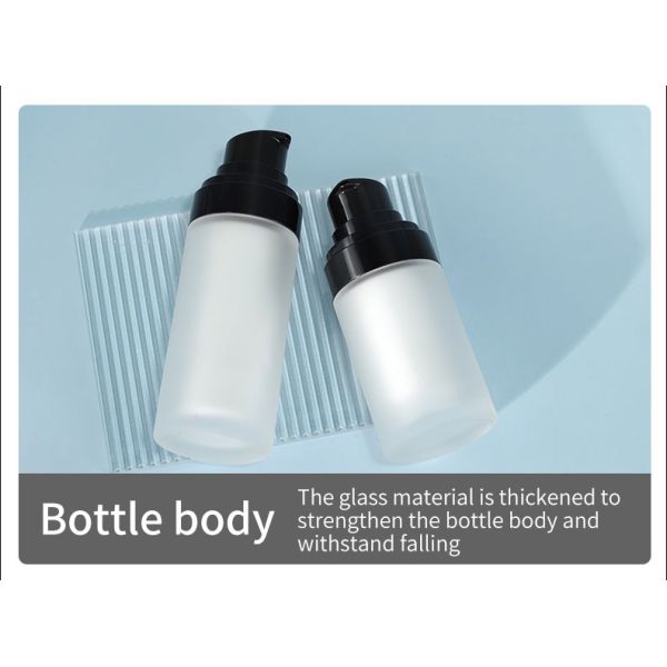 Skincare Cream Pump Bottle Transparent Round PET Bottles With Cap