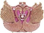 BOUTIQUE DE FGG WOMEN SWAN CLUTCH CRYSTAL EVENING BAGS WEDDING PARTY DINNER