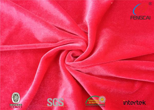 Buy cheap Coral Stretch Velour Fabric , Soft Stretch Crushed Velvet Fabric For Curtains from wholesalers