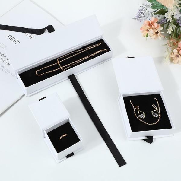 Buy cheap Bracelet Necklace Ring Luxury Jewelry Drawer Box With Cardboard Paper Packaging from wholesalers