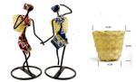 Creative Girl Tea Picking Holder for Home Decoration