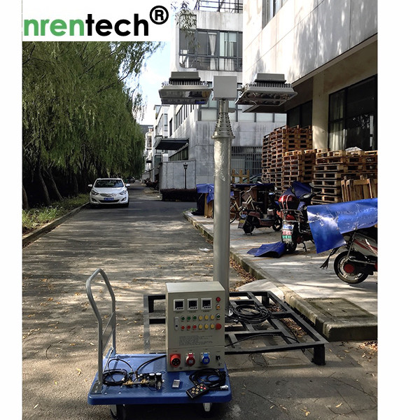 Fire Tender Mounted 7.6m Telescopic Mast Light Tower/ Pneumatic Telescopic Mast
