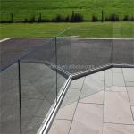 Silk Printed Flat Tempered Safety Glass Balustrades for Outdoor Balcony Stairs