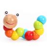 Buy cheap New Rainbow Worm Twist Puppet Cognition Fun Educational Toys Changeable Shape Wooden Blocks Kids Colorful Caterpillar Ba from wholesalers