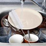 PP Handle Bottle Washer Brush Kitchen Wire Scrub Set For Nozzle Clean