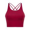 Buy cheap 2021 popular Criss Cross Back Yoga top Women'S activewear Sports Fitness Bra from wholesalers