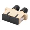 Buy cheap SC Female to ST Female Multimode Duplex Plastic Fiber Optic Adapter – Beige from wholesalers