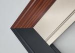 Kitchen Aluminium Sliding Window Profile With Glass Wooden Pattern