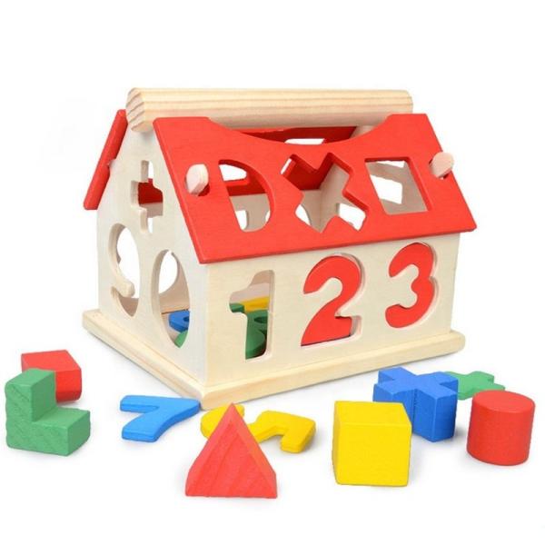 Buy cheap Sorting Math 12.5cm Geometric Wooden Blocks Stacking Educational from wholesalers