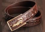 Dongguan factory supply origin new alligator belt crocodile leather men's belts