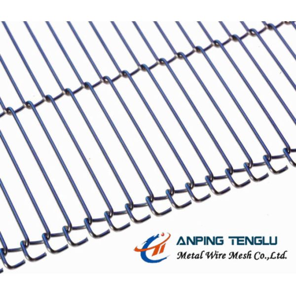 Stainless Steel Wire Ladder Belt, Single Loop End Belt Type, for Food Processing