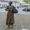 Buy cheap Dark Yellow Bronze Statues Sculpture Lady Bronze Statue Garden Decoration from wholesalers