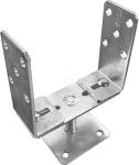 Adjustable Metal Brackets 0-200mm for Fence Post Repair to Concrete, Decking