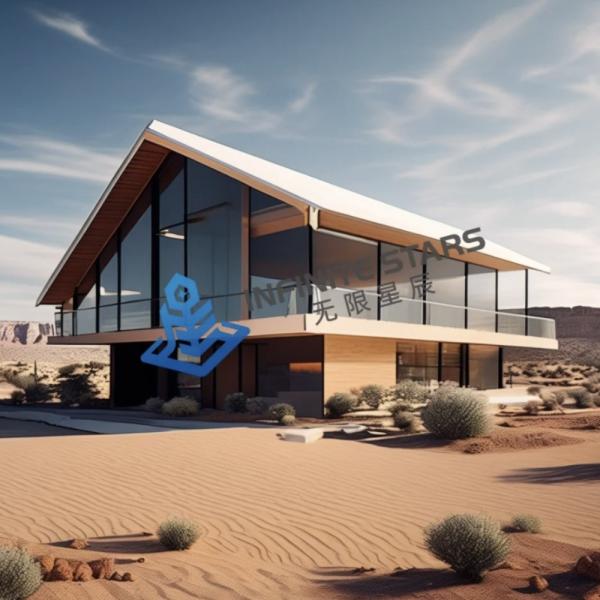 Buy cheap Sustainable Prefab House Villa Waterproof Steel Frame Prefab Homes from wholesalers