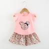 Buy cheap Children'S Outfit Sets Cartoon Floral Top And Skirt Girls Two-Piece from wholesalers