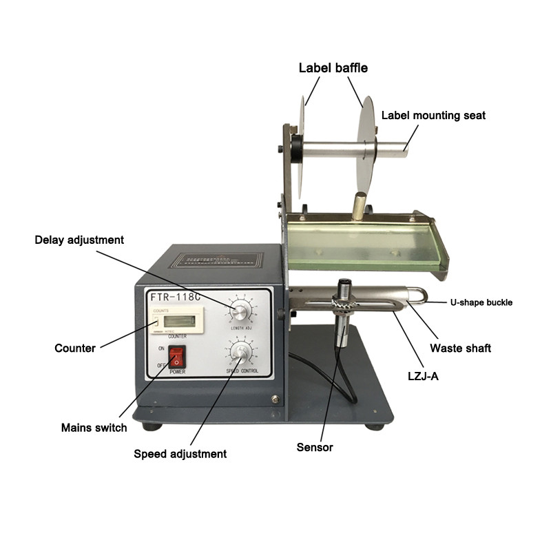 Automatic ELectric PET Clear Label Stripper Machine Peeling Off Labels 118C