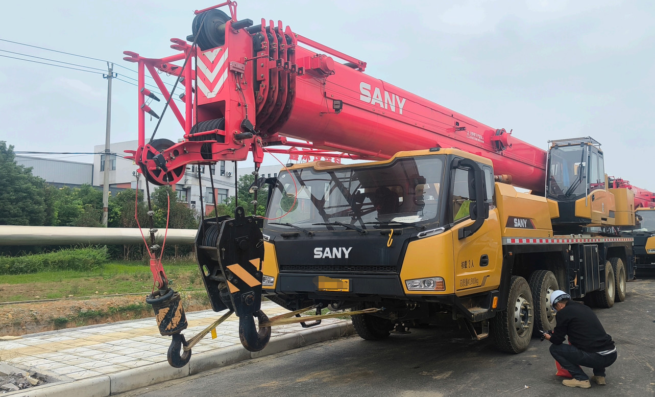 Used SANY Mobile Truck Crane 50 Tons For Construction Company Inventory Direct Sale