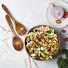 Buy cheap Handmade Acacia Carved Wooden Salad Bowl Toxin Free 9.5''x3.1'' from wholesalers