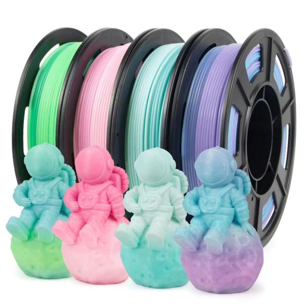 1kg 3D Printer PETG Filament Semi Transparent Gradient Color 3D Printing