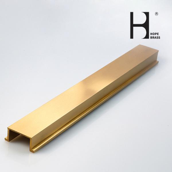 Buy cheap Solid Brass Furniture Decorative Profiles Brass H Sections Profiles from wholesalers