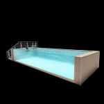 Family-friendly Above Ground Swimming Pool with 10m3 Water Capacity and Safety