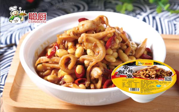 Buy cheap Nutritious Spicy Prepared Meals For One Person Squid Instant Meal from wholesalers