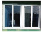 Tempered Glass White UPVC Casement Glass Window Anti UV Wind Resistant European