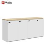 Direct Factory Supply Custom Wooden File Cabinet Warm Tone Metal Material